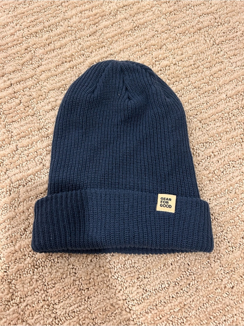 New Cotopaxi Navy Knit Beanie - Unisex Winter Hat